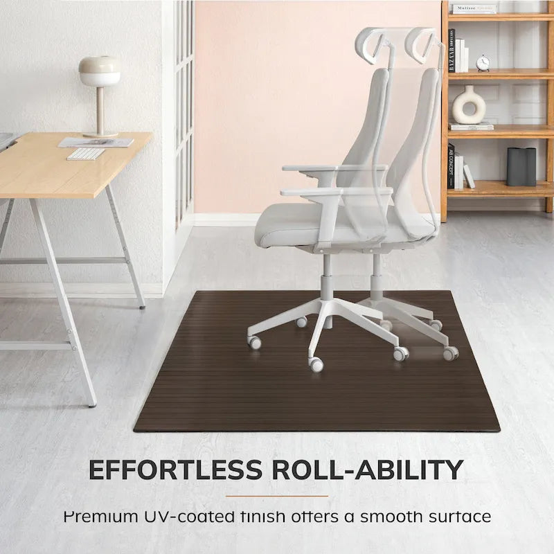 Bamboo Rectangular Chair Mat, 72" x 48"