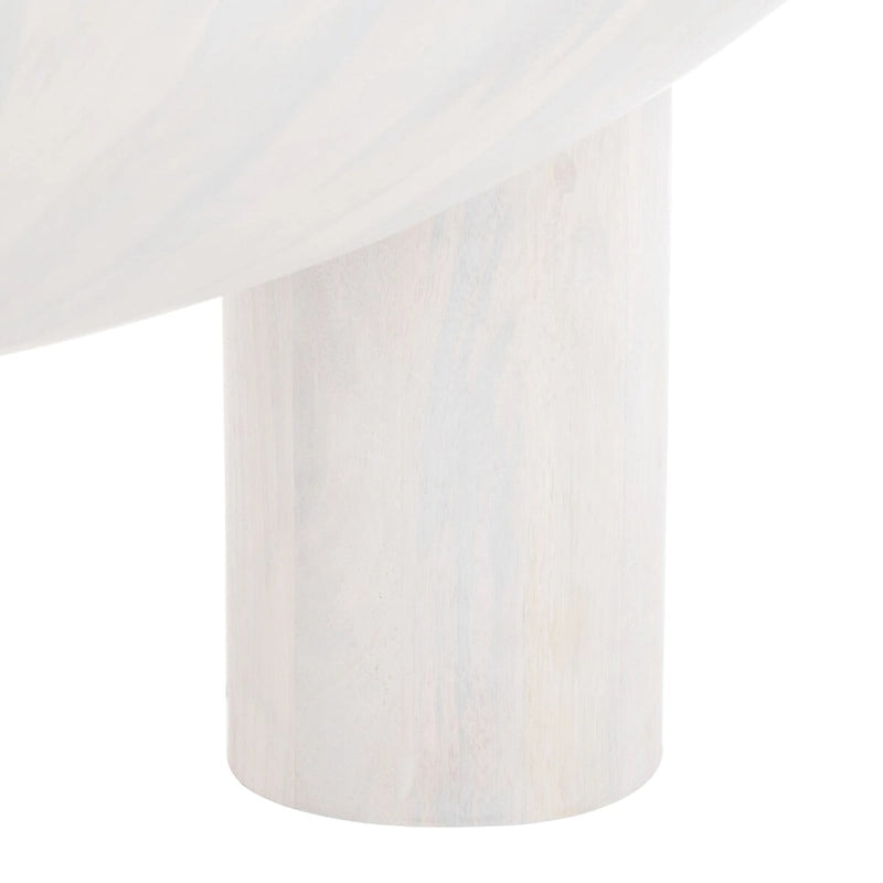 Round Solid Wood Coffee Table, 35"W x 35"D x 16"H