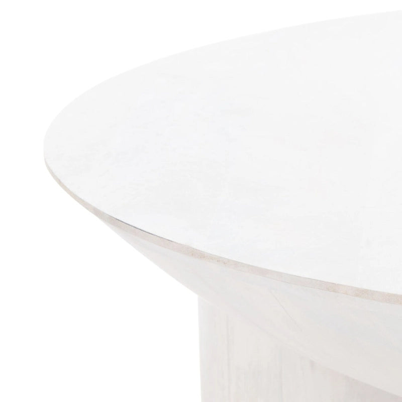 Round Solid Wood Coffee Table, 35"W x 35"D x 16"H