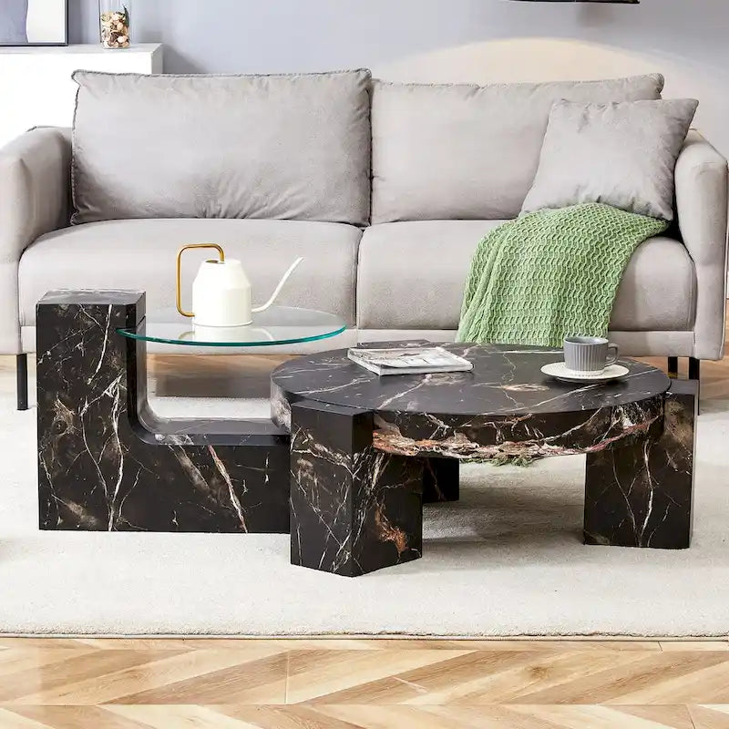 The Detachable Double-Decker Coffee Table,And The Detachable Design Can make The use of space more flexible
